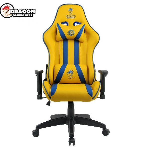 כיסא גיימינג - Dragon Olympus Gaming Chair בצבעי מכבי תל אביב