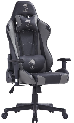 כיסא גיימינג GLADIATOR GAMING CHAIR אפור שחור