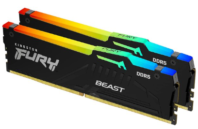ז. לנייח Kingston Fury Beast RGB 32GB 2X16 DDR5 5200Mhz C36 KIT