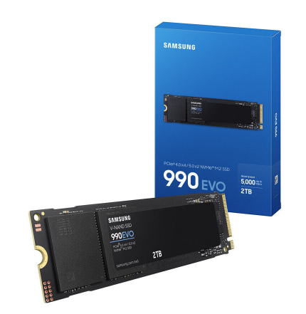 כונן אחסון Samsung 990 EVO PCIE4.0X4/5.0X2 NVME gen 4/5