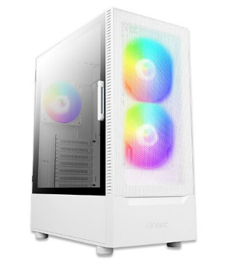 מארז Antec NX410 V2 RGB ATX MID Tower Glass Side panel White