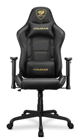 כיסא גיימינג חברת COUGAR דגם COUGAR Armor Elite Royal Gaming Chair צבע שחור זהב