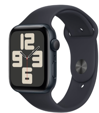 שעון חכם Apple Watch SE 2023 GPS 44mm צבע שעון שחור יבואן רשמי