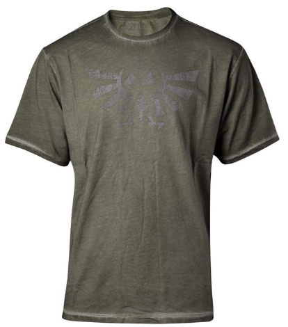 חולצה Zelda - Distressed Hyrule Logo Vintage T-shirt - L