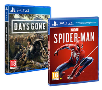 משחק Days Gone + Spider Man לPS4