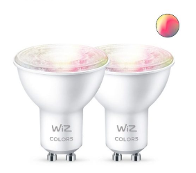 זוג נורות ספוט דקרויקה LED צבעוניות חכמות 4.7W smart bulb 4.7W GU10 922-65 PAR16 2PCS