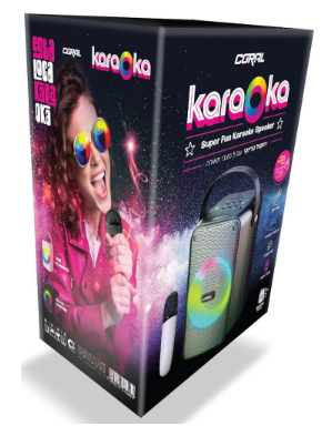 בידורית אלחוטית Coral 300W קורל Karaoka BT