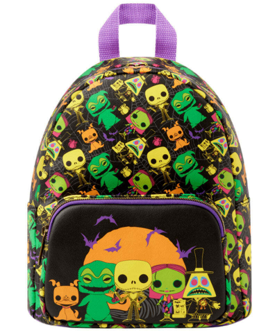 תיק מעוצב Funko Loungefly the Nightmare Before Christmas Blacklight Backpack Multicolor