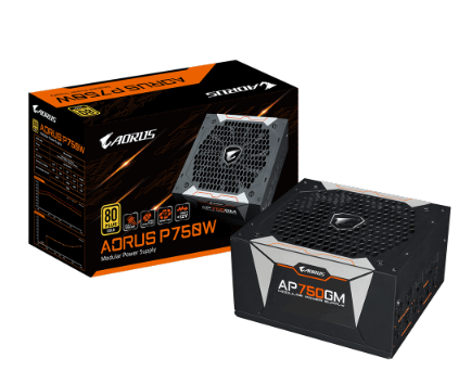 ספק כוח מודולרי AORUS P750W 80 PLUS GOLD Modular 13.5 CM FAN