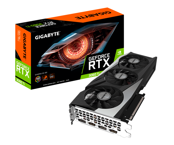 כרטיס מסך Gigabyte RTX3060Ti Gaming OC 8GB 256Bit Pcie 4.0