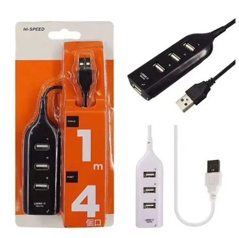 4 Ports USB Hub Hi-speed 1m Cable