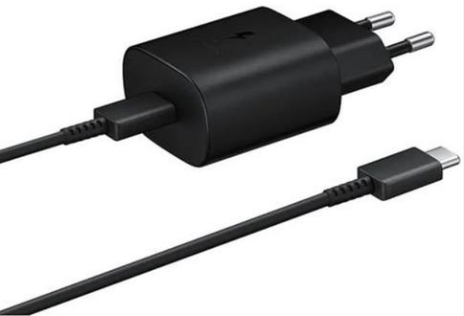 סט מטען מהיר 25W מקורי Samsung כולל כבל מקורי USB-C