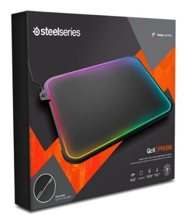 משטח קשיח בעל תאורת RGB QCK Prism SteelSeries