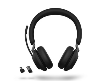 Jabra Evolve2 65, MS Stereo אוזניות אלחוטי קשת משרד/מוקד טלפוני USB Type-A שן כחולה Bluetooth שחור