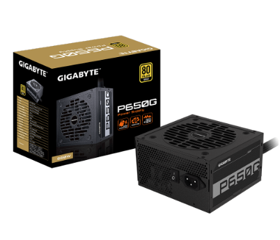 ספק כוח Gigabyte P650G 650W 80 Plus Gold 120mm silent fan