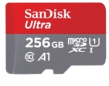 Sandisk כרטיס זכרון 256GB Ultra microSDXC 120MB/s