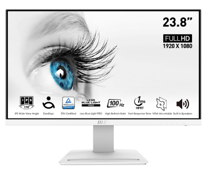 מסך מחשב עסקי 23.8" MSI MP243XW FHD