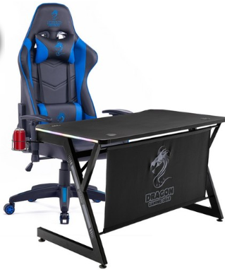 שולחן גיימינג T7 RGB GAMING TABLE + כיסא גיימינג Olympus Dragon