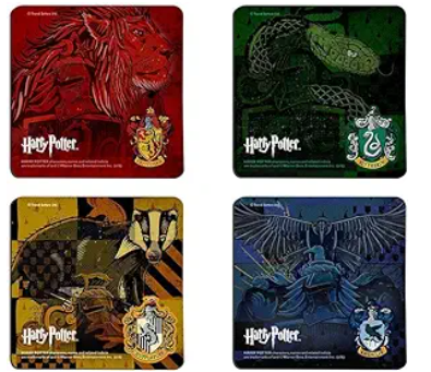 תחתיות לכוסות Harry Potter - Hogwarts Four Houses Coasters