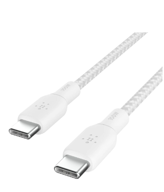 כבל BELKIN BRAIDED 100W TC-TC 2M CABLE