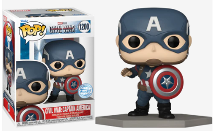 בובת פופ Funko Pop! Captain America: Civil War - Captain America with Shield #1200