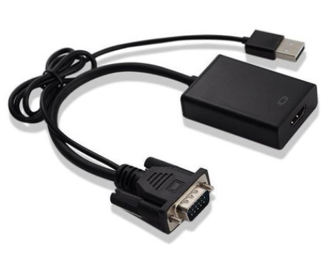 VGA to HDMI ADAPTER w/USB power cable