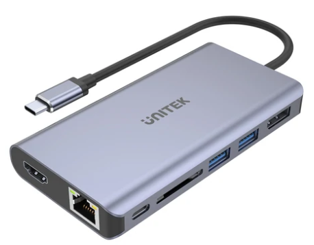 תחנה למחשב נייד UNITEK UHUB S7+ 7-IN-1 USB-C D1056A