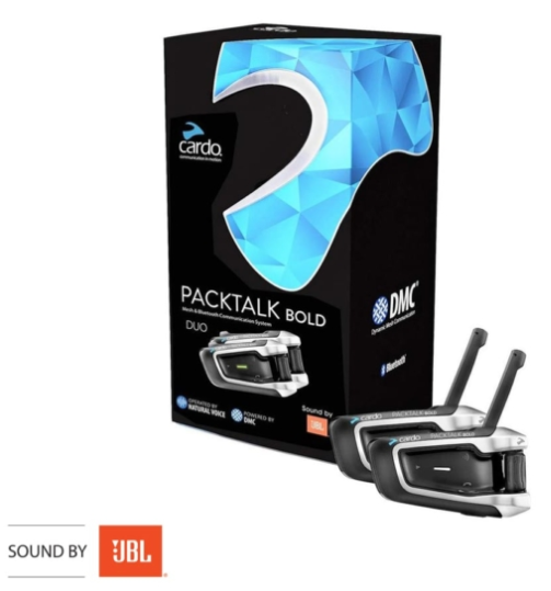 דיבורית בלוטוס לקסדה זוגית Cardo PACKTALK Bold duo JBL