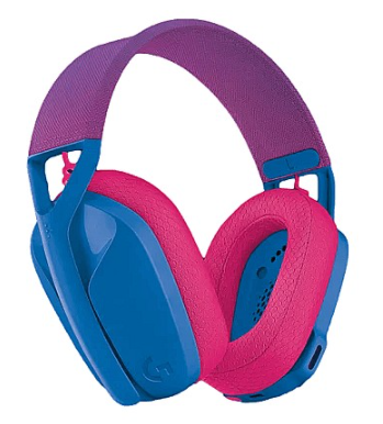 אוזניות גיימינג אלחוטיות עם מיקרופון Logitech G435 LightSpeed Wireless Gaming בצבע כחול