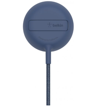 משטח טעינה מגנטי אלחוטי נייד עם Belkin Boost Charge 15W Magsafe - צבע כחול
