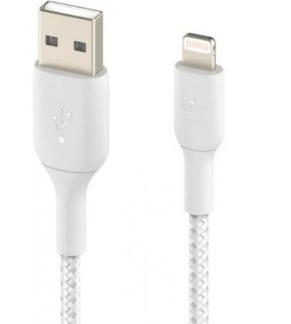 כבל סנכרון + טעינה Lightning To USB-A באורך 1 מטר מאושר MFI