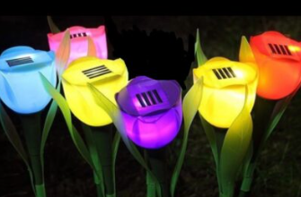 סט 6 מנורות פרח סולאריות