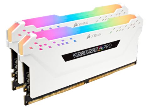 זכרון קיט לנייח CORSAIR 2X8 16GB DDR4 3200MHz RGB PRO White