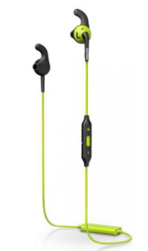 אוזניות סטריאו ספורט אלחוטיות Philips RunFree Sport Stereo Bluetooth - צבע צהוב/שחור