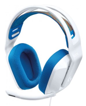 אוזניות גיימינג Logitech G335 - צבע לבן