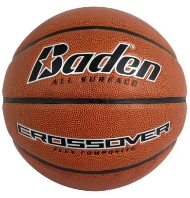 כדורסל עור חוץ מקצועי- מידה 5/6/7 BADEN SPORTS CROSSOVER עם משאבה