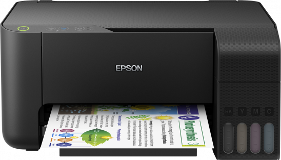מדפסת ‏הזרקת דיו Epson EcoTank L3110 אפסון