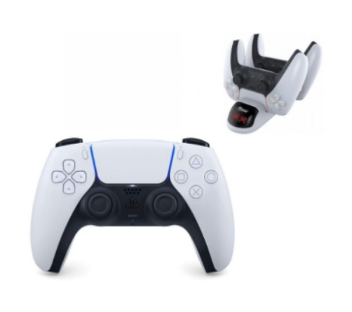 Ps5 DualSense Controller עם מטען זוגי ואחריות יבואן רשמי