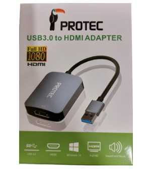 מתאם USB 3.0 to HDMI FHD PROTEC DM156