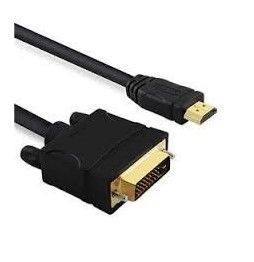 כבל 1.5M HDMI MALE TO MALE, DVI שחור UNITEK