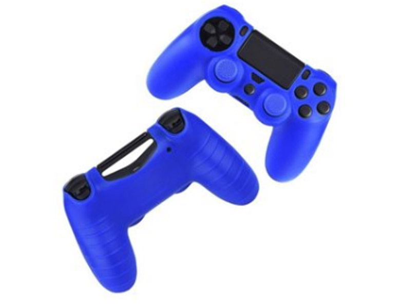 מגן סיליקון איכותי לשלט PS4 כחול