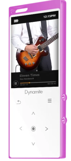 נגן MP3 דיינומייט | Dynamite 8GB SAMVIX צבע ורוד