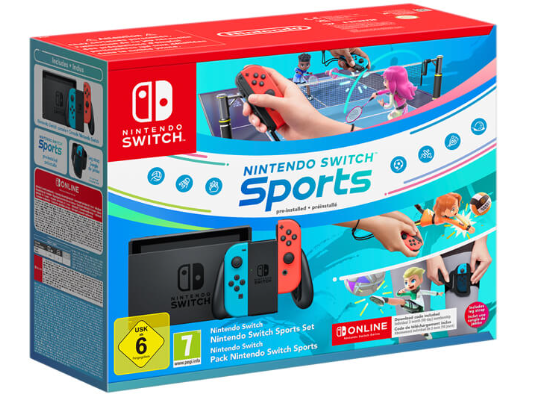 באנדל Nintendo Switch + Nintendo Switch Sports + מתנה לבחירה