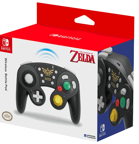 בקר מעוצב זלדה Nintendo Switch Wireless Battle Pad (Zelda) Gamecube Style Controller - Nintendo Switch