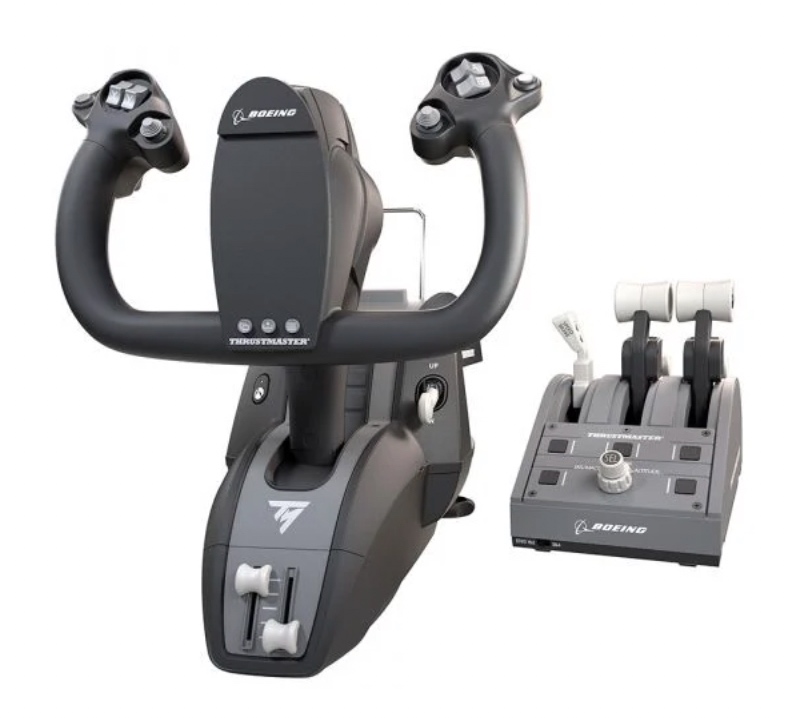 ג'ויסטיק ומצערת טיסה - Thrustmaster TCA Yoke Boeing Edition למחשב ול-Xbox