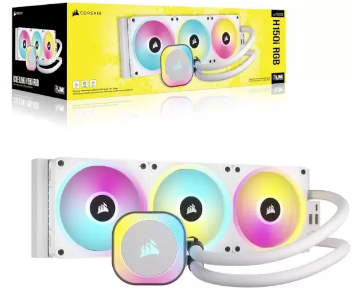 קירור נוזלי Corsair iCUE H150i RGB AIO 360mm White