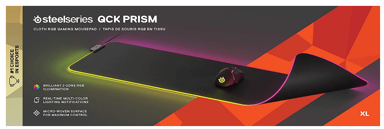 משטח לעכבר לגיימרים SteelSeries QcK Prism Cloth RGB XL