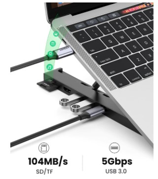 עמדה לנייד UGREEN LAPTOP STAND DOCKING STATION