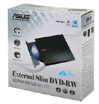 ASUS SDRW-08D2S-U - צורב External Slim DVD-RW