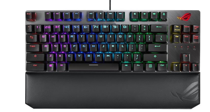 מקלדת גיימינג מכאנית Asus ROG Strix Scope TKL Deluxe RGB Cherry MX RGB Red Switch